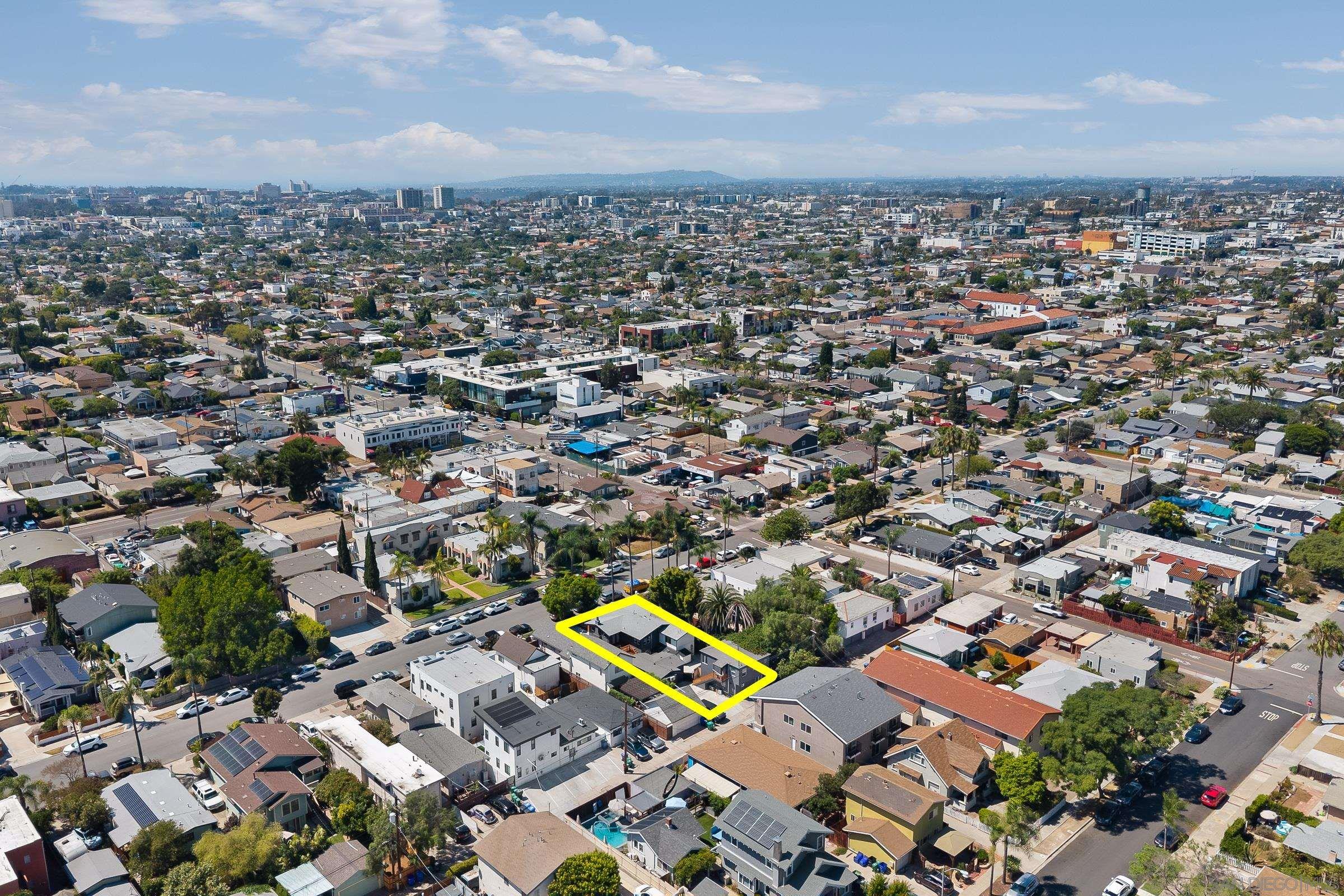 3365 Grim Avenue San Diego, CA 92104 - Photo 40 of 47 an aerial view of a city with lots of residential buildings