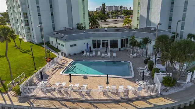 a view of a water yard and the ocean view