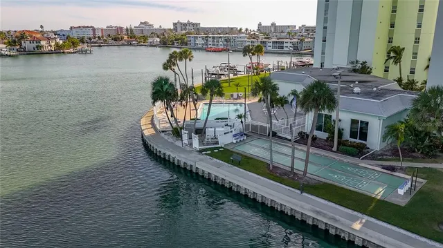 a view of a city with ocean view