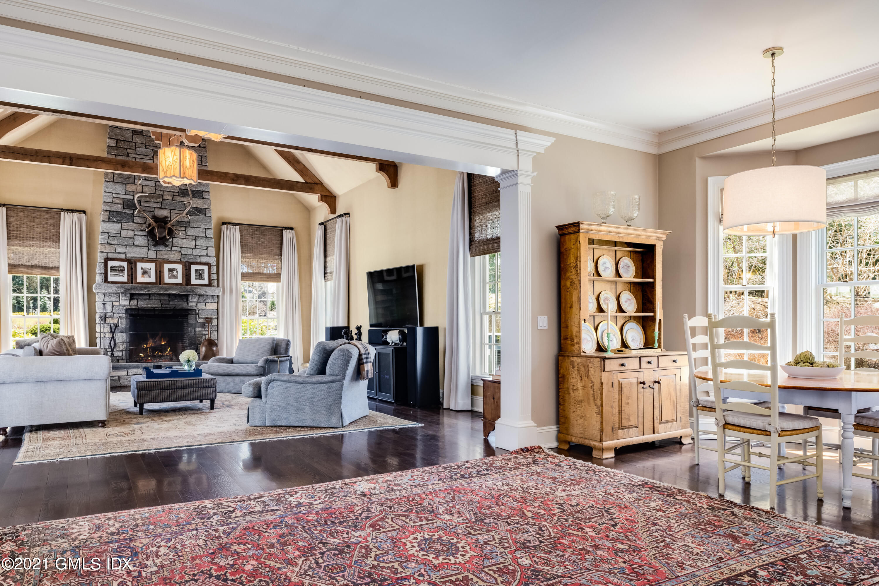 94 Doubling Road Greenwich, CT 06830 - Photo 13 of 26 a kitchen with stainless steel appliances kitchen island granite countertop a refrigerator and a sink