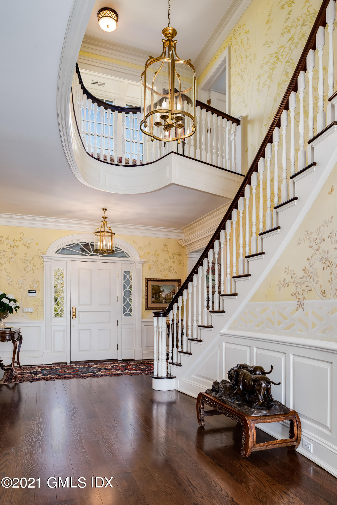94 Doubling Road Greenwich, CT 06830 - Photo 4 of 26 a view of entryway and hall with wooden floor