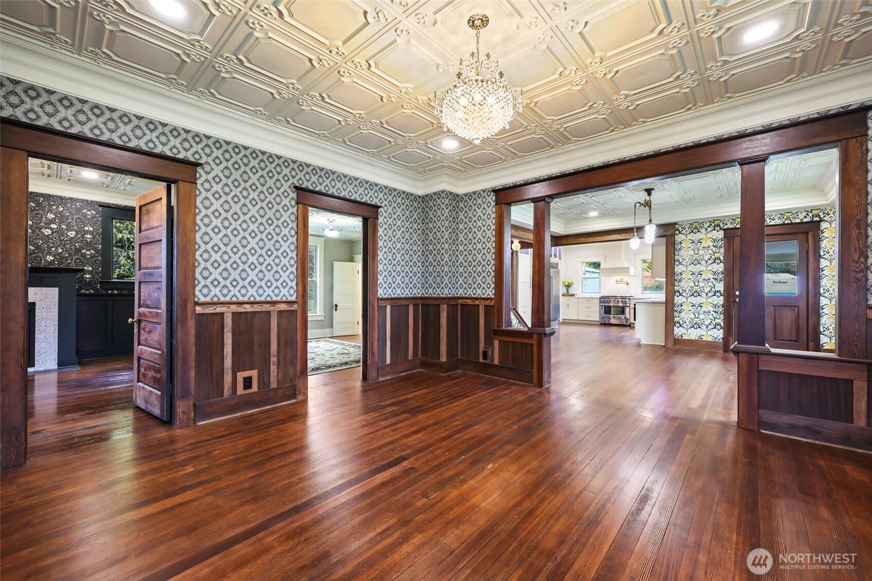 1604 Lincoln Creek Road Rochester, WA 98579 - Photo 5 of 37 a view of a big room with wooden floor and windows