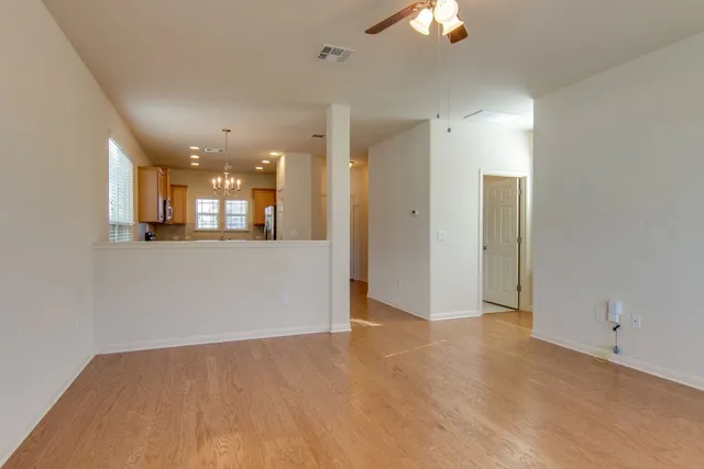 a view of a kitchen with a sink