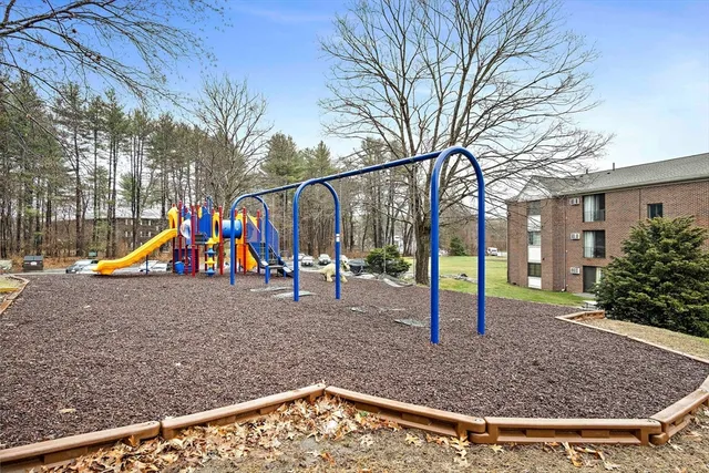 a view of outdoor space with trampoline