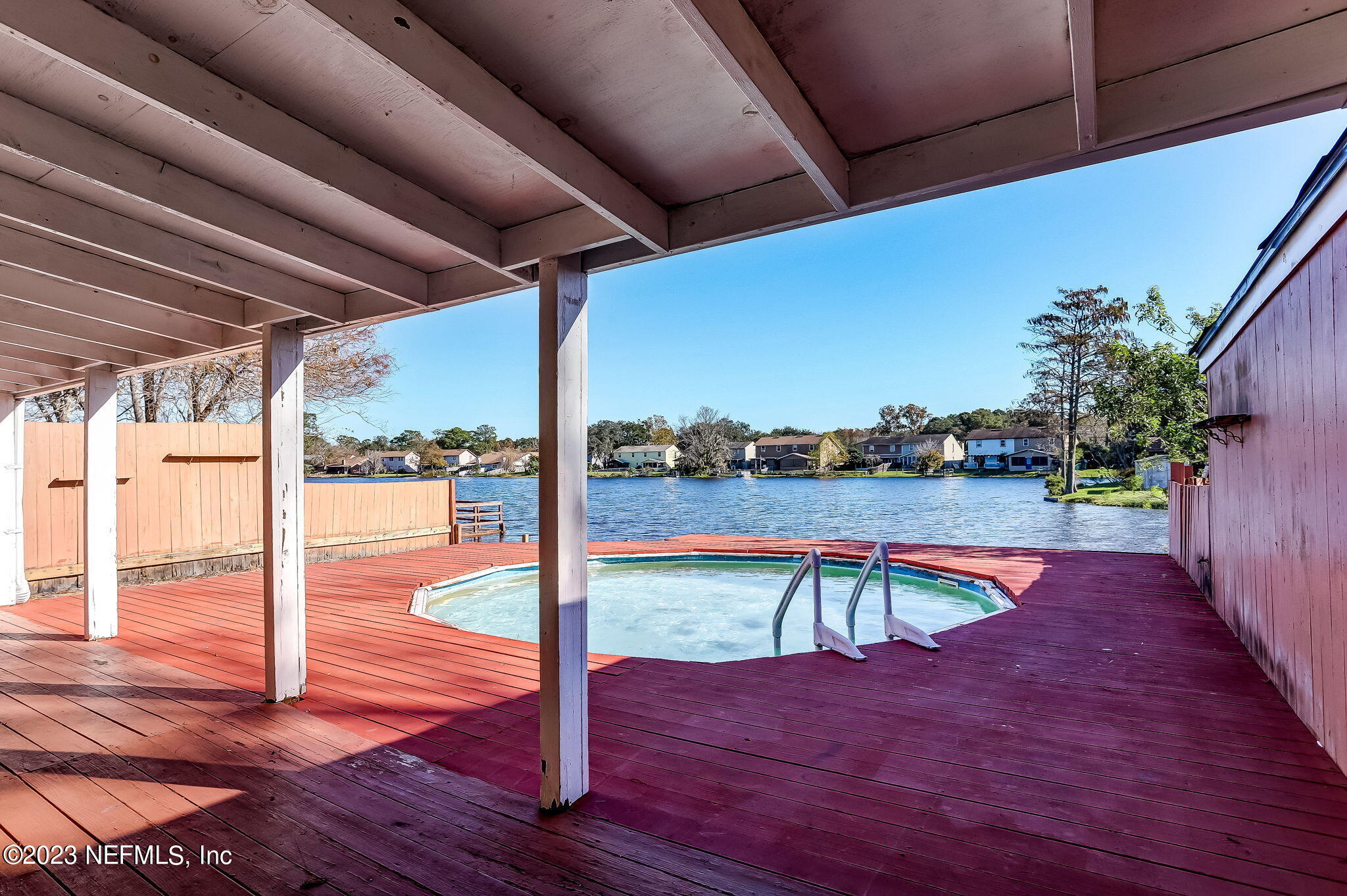 1621 Derringer Road Jacksonville, FL 32225 - Photo 3 of 37 Deck with lake view