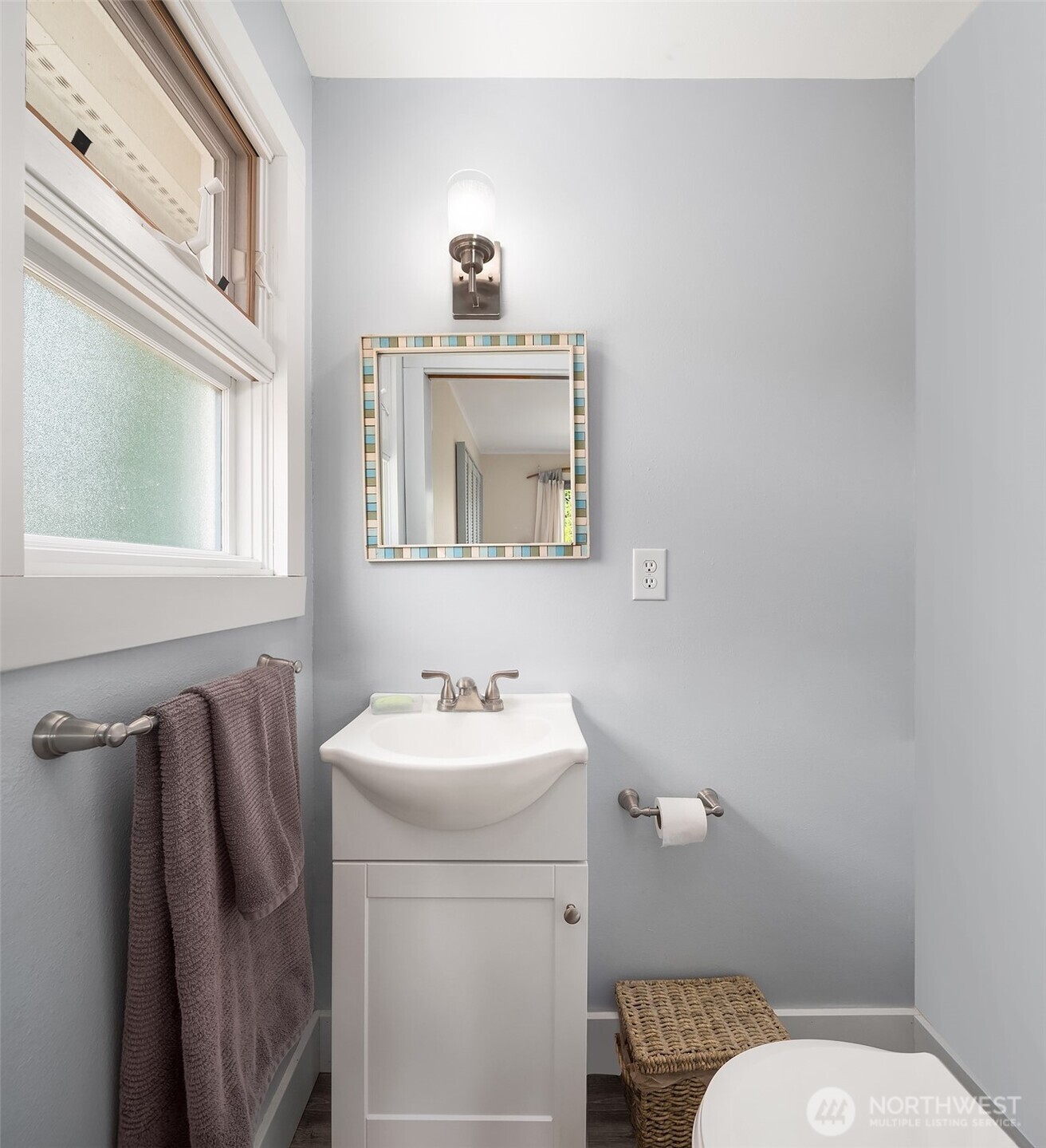 7732 195th Street Southwest Edmonds, WA 98026 - Photo 15 of 39 a bathroom with a sink mirror and toilet