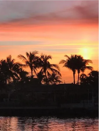 a view of ocean with a space