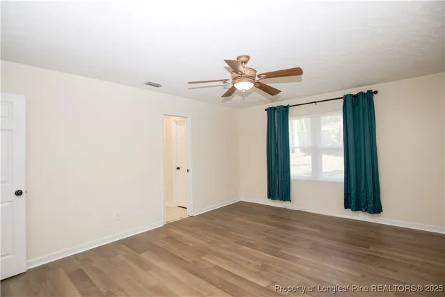 a view of an empty room