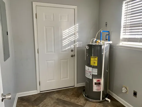 a view of water heater room