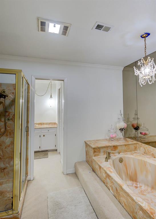 5516 Hickory Ridge Drive Bossier City, LA 71111 - Photo 21 of 33 a en suite bathroom with a granite countertop sink and a mirror