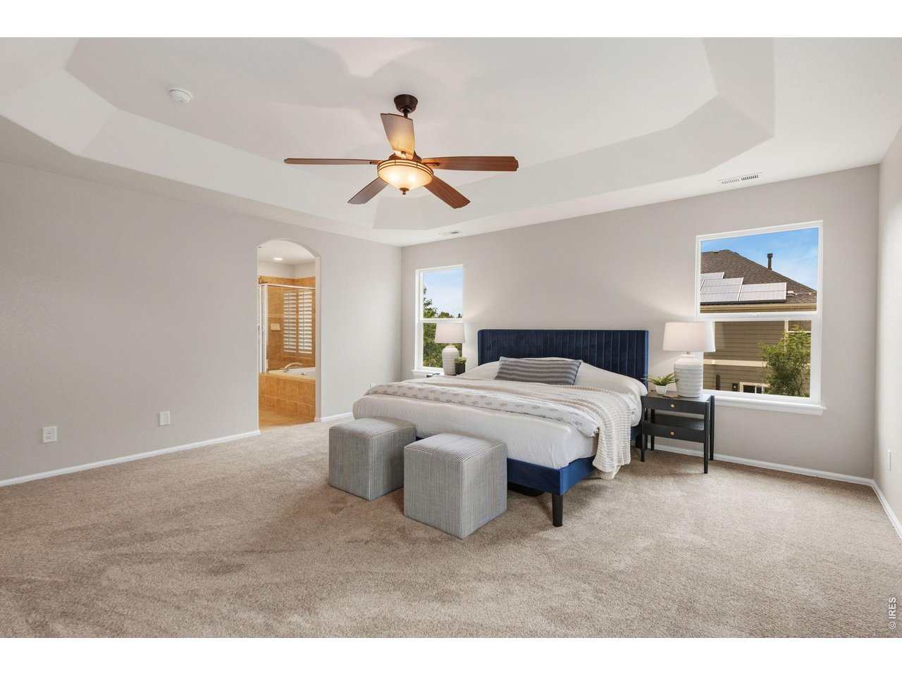 600 Botley Drive Windsor, CO 80550 - Photo 17 of 40 Great lighting, coffered ceilings, and ensuite