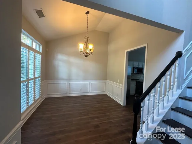 a view of livingroom and hardwood