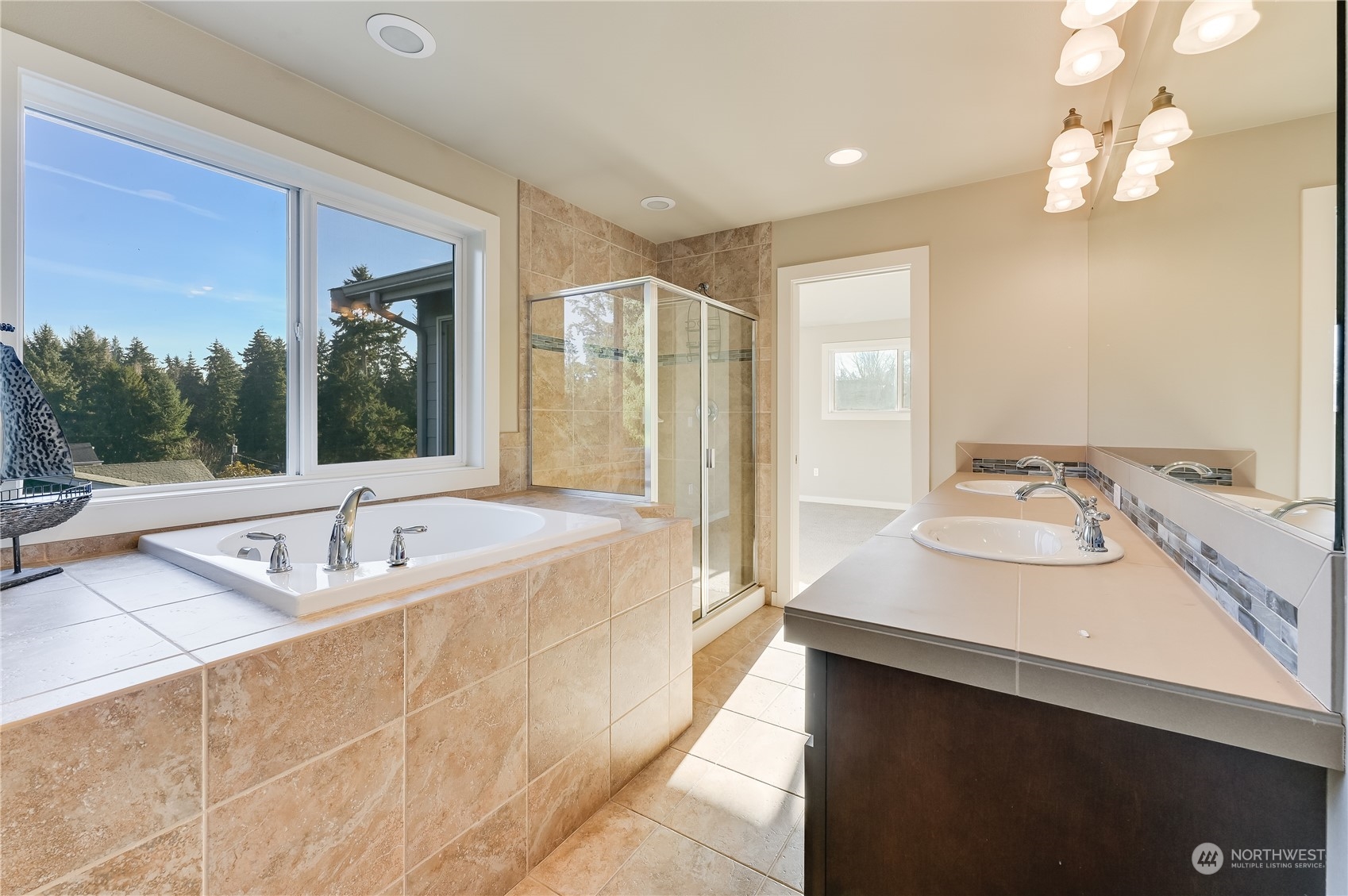 10408 Southeast 13th Street Bellevue, WA 98004 - Photo 24 of 38 a spacious bathroom with sink shower and bathtub