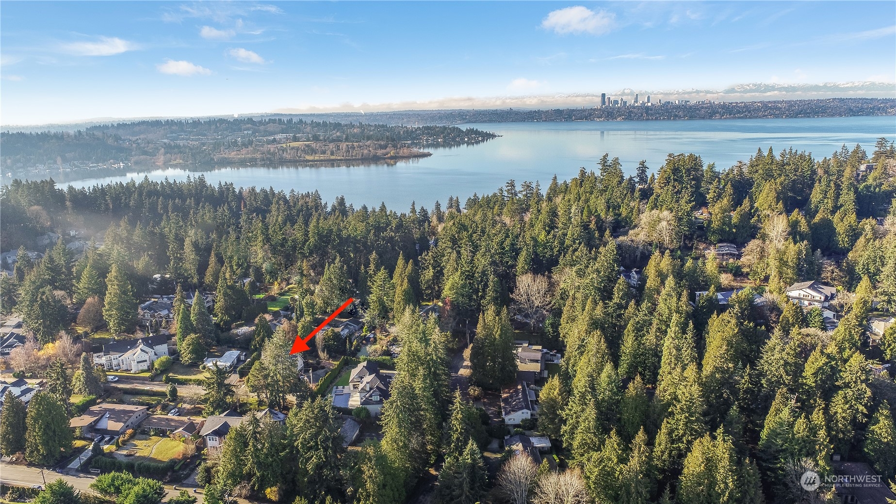 10408 Southeast 13th Street Bellevue, WA 98004 - Photo 37 of 38 a view of a lake with a city