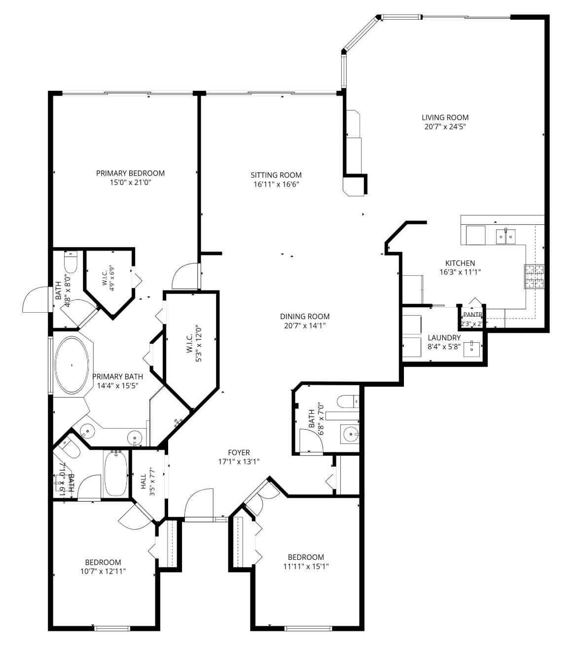 6263 Northwest 43rd Terrace Boca Raton, FL 33496 - Photo 27 of 27 Floor Plan