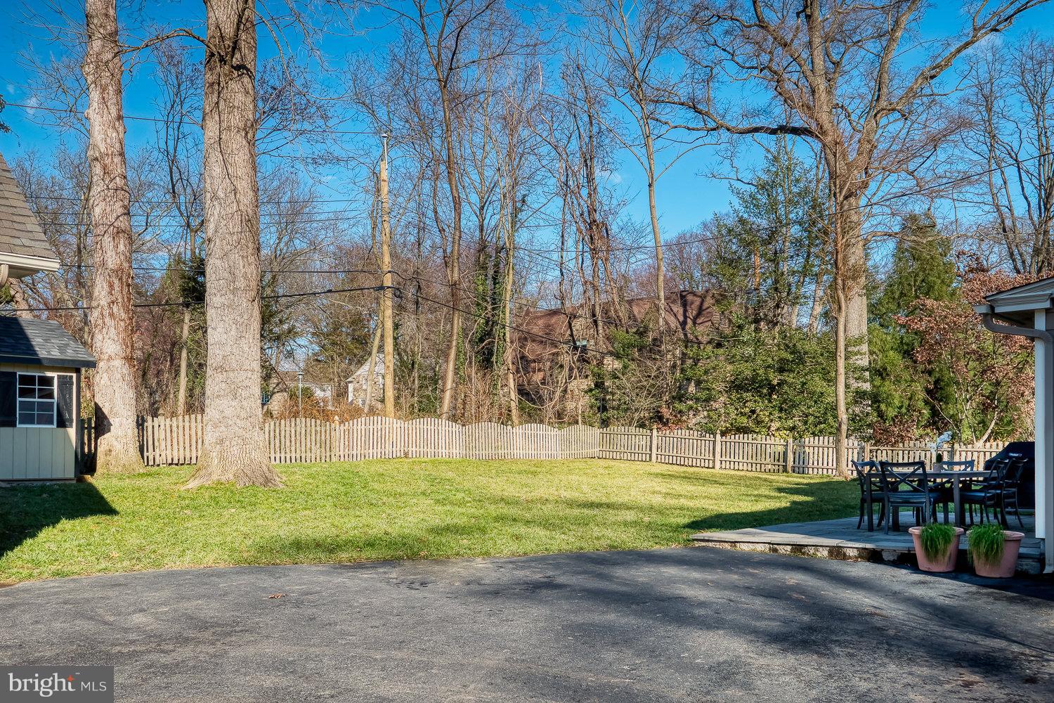 600 North Chester Road Swarthmore, PA 19081 - Photo 36 of 39 Fenced backyard