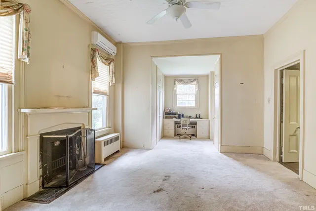 a bathroom with a bathtub and a sink
