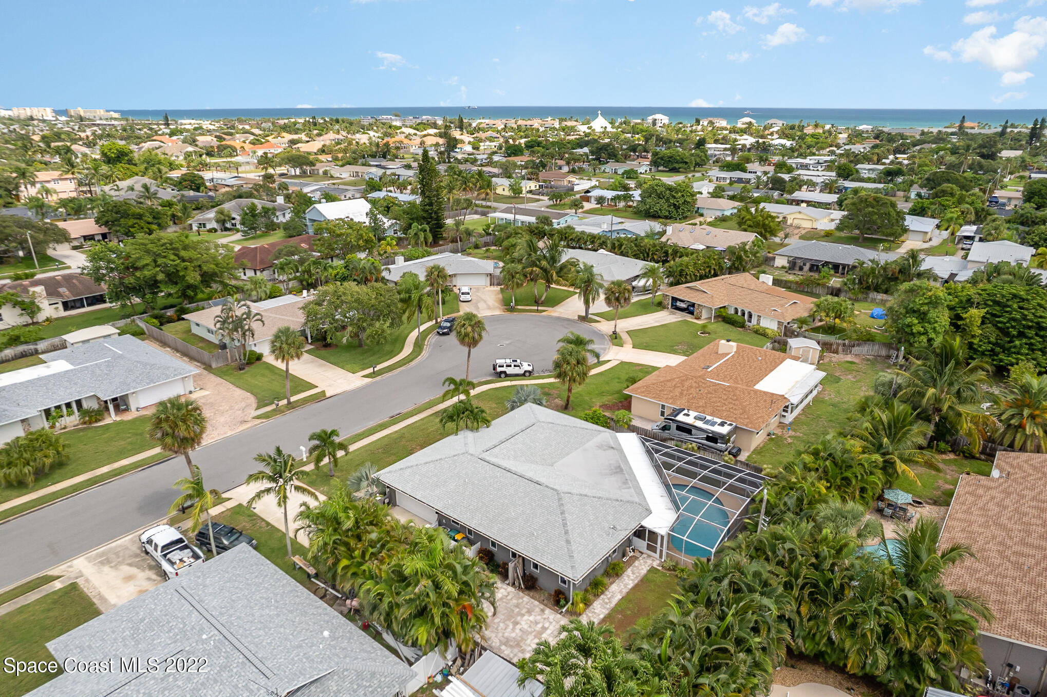 395 Rio Lane Indialantic, FL 32903 - Photo 9 of 40 an aerial view of residential houses with outdoor space
