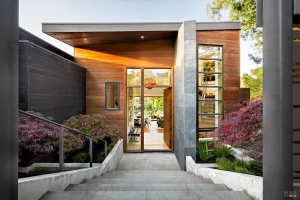 a balcony view with a outdoor space