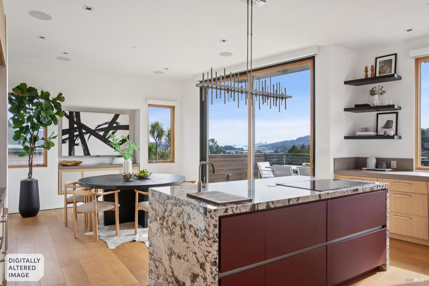 2 Upper Alcatraz Place Mill Valley, CA 94941 - Photo 15 of 42 a room with granite countertop lots of counter top space and furniture
