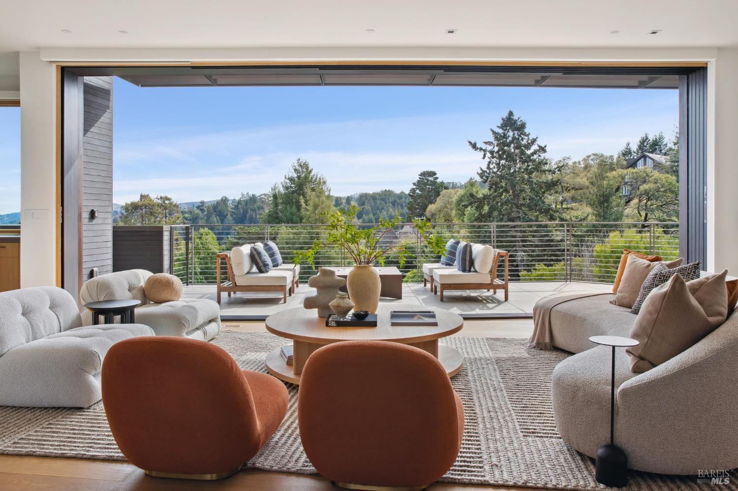 2 Upper Alcatraz Place Mill Valley, CA 94941 - Photo 2 of 42 a living room with furniture and a large window
