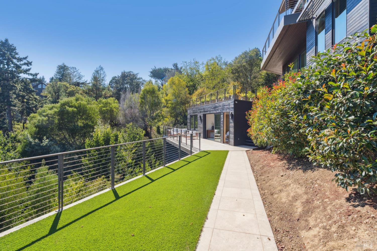 2 Upper Alcatraz Place Mill Valley, CA 94941 - Photo 32 of 42 a view of a house with backyard and sitting area