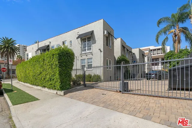 front view of a building with a porch