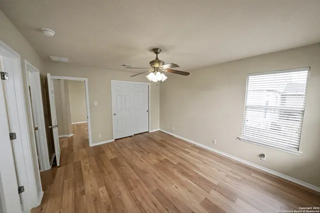 a view of a livingroom with a window
