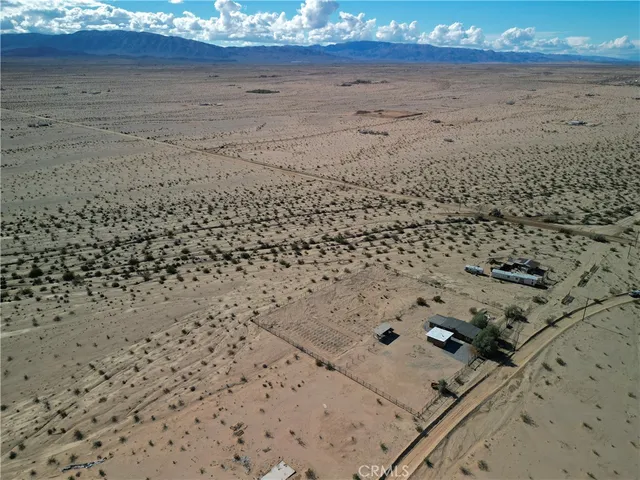 a view of a dry yard with wooden floor