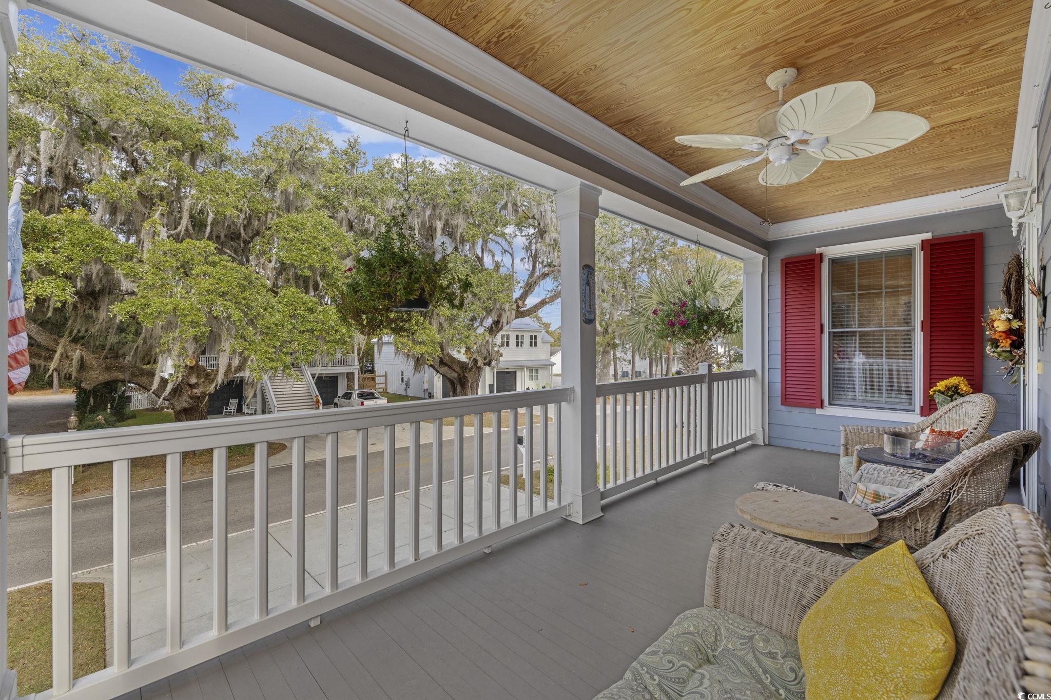 4398 Murrells Inlet Road Murrells Inlet, SC 29576 - Photo 10 of 38 Balcony featuring a ceiling fan