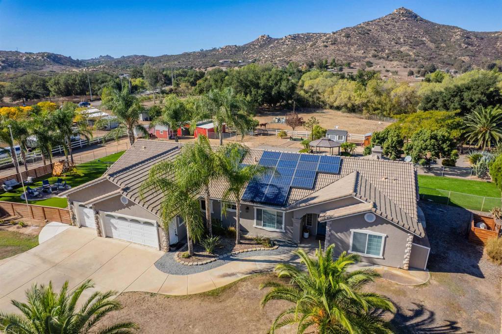 22544 Tombill Road Ramona, CA 92065 - Photo 54 of 74 an aerial view of a house with a mountain
