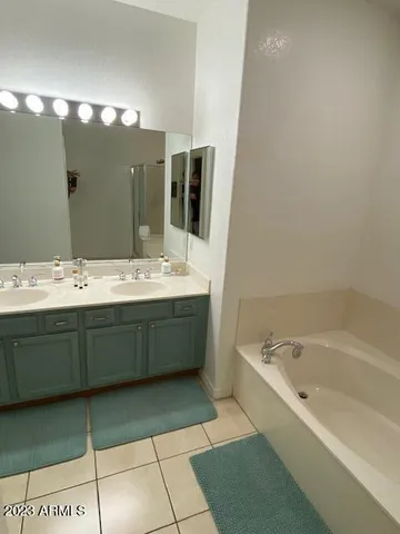 a bathroom with a sink a mirror and a shower