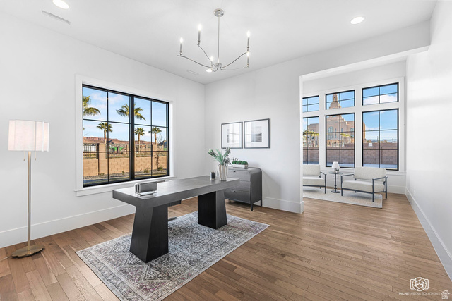 1468 South Red Cliffs Temple Lane St. George, UT 84790 - Photo 7 of 64 Office featuring light wood finished floors and hanging lights
