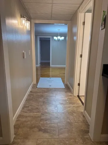 a view of hallway with elevator