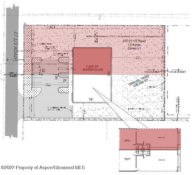 Graphic - site and floor plans