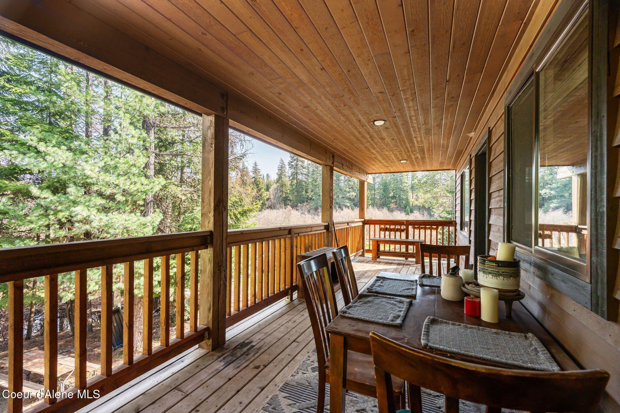 77 Fall Creek Road Naples, ID 83847 - Photo 18 of 41 Covered Deck