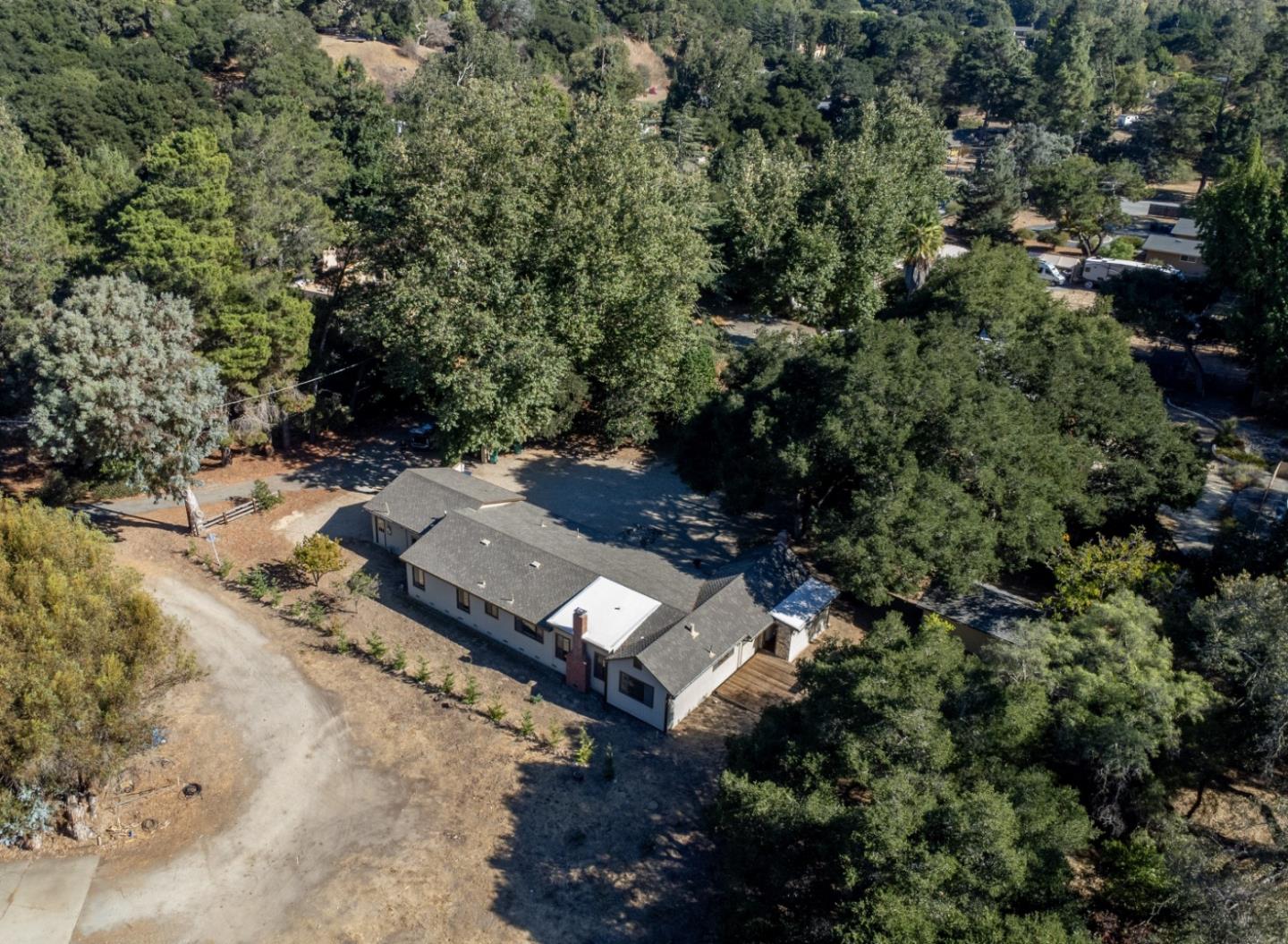 59 Boronda Road Carmel Valley, CA 93924 - Photo 43 of 43 an aerial view of a house with a yard