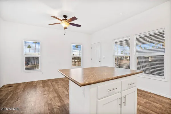 a view of kitchen and window