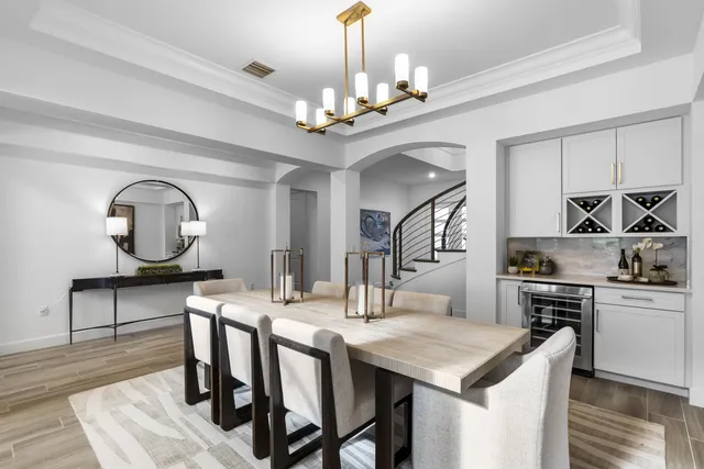 an aerial view of a city