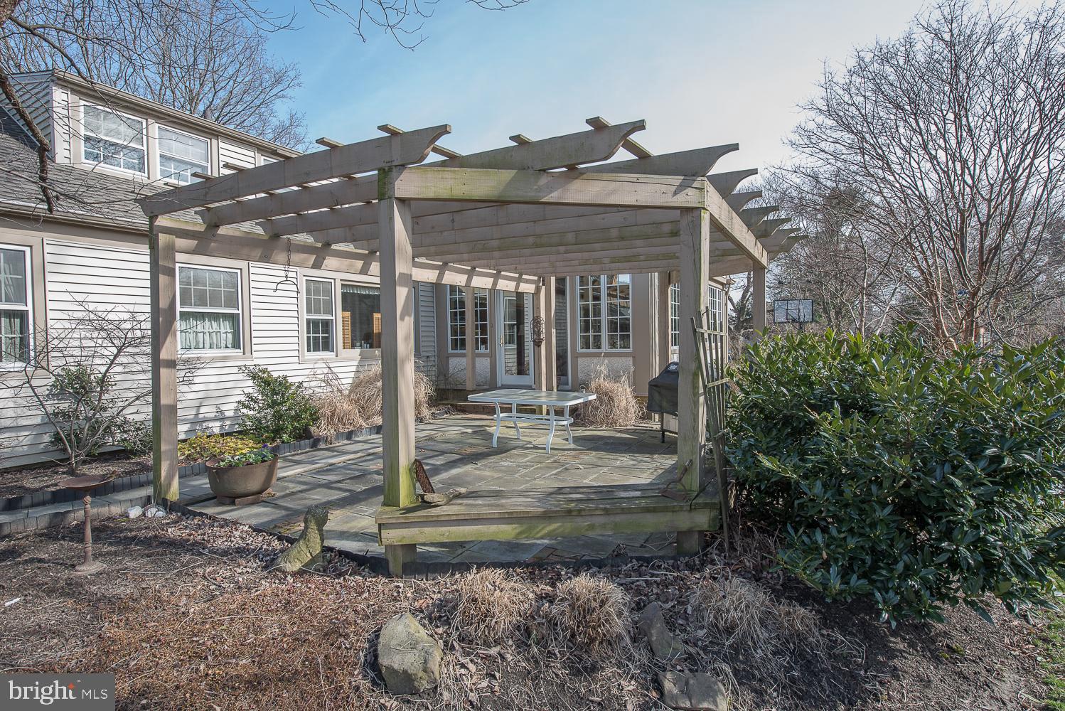 506 Williams Road Wynnewood, PA 19096 - Photo 22 of 23 Slate Patio and Pergola