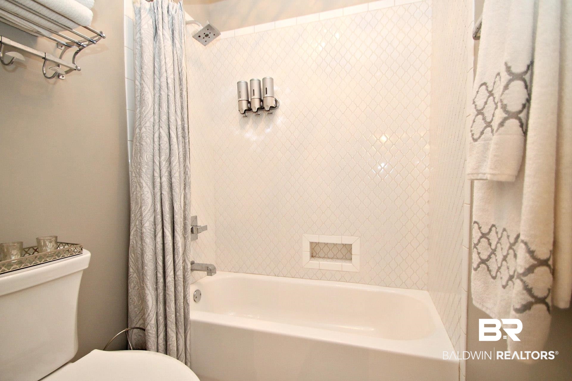 3415 Rue Royal Mobile, AL 36693 - Photo 23 of 31 Bathroom with shower / bathtub combination with curtain and toilet