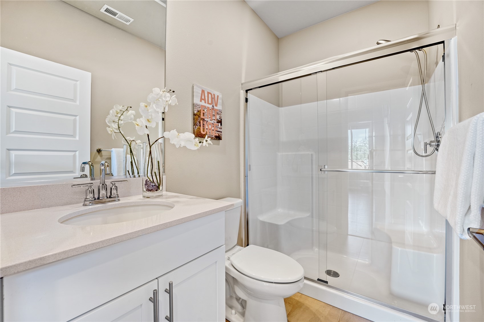 8808 Northeast 201st Place Bothell, WA 98011 - Photo 23 of 38 a bathroom with a sink toilet and shower