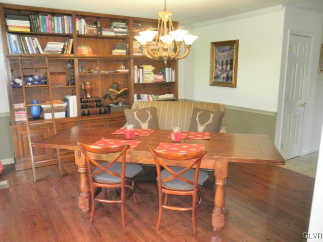 136 South Penn Dixie Road Nazareth, PA 18064 - Photo 16 of 30 a dining room with wooden floor and large window