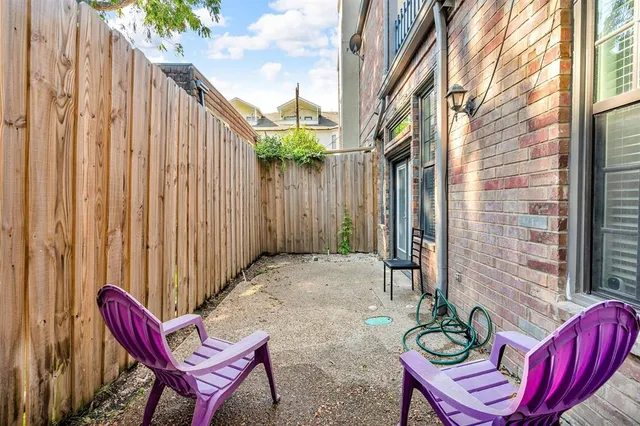 a view of a chairs with a outdoor