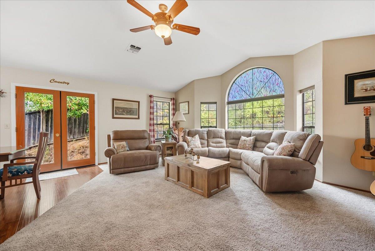 2527 Dynamic Way Rescue, CA 95672 - Photo 2 of 37 a living room with furniture and a large window