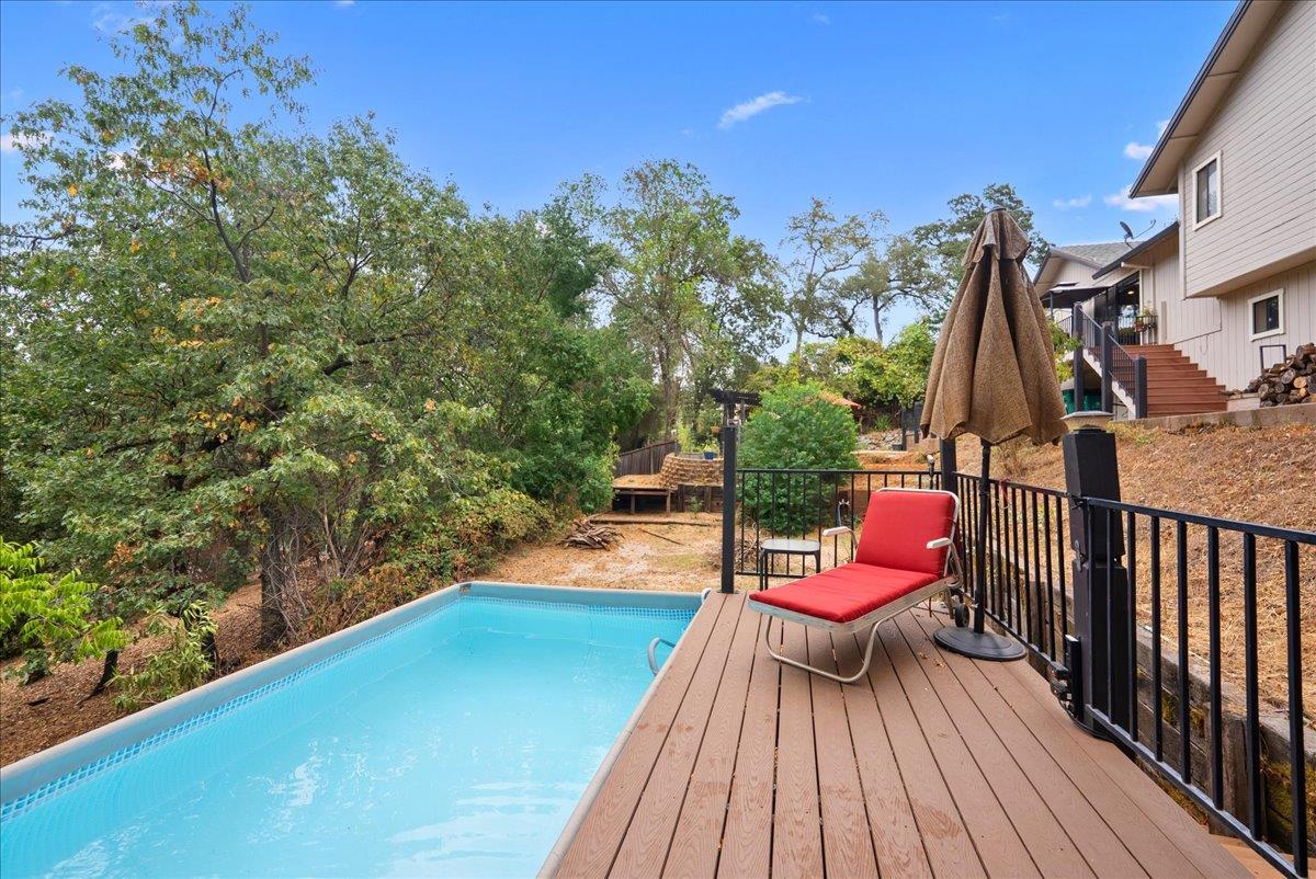 2527 Dynamic Way Rescue, CA 95672 - Photo 28 of 37 a view of a balcony with chair and wooden floor
