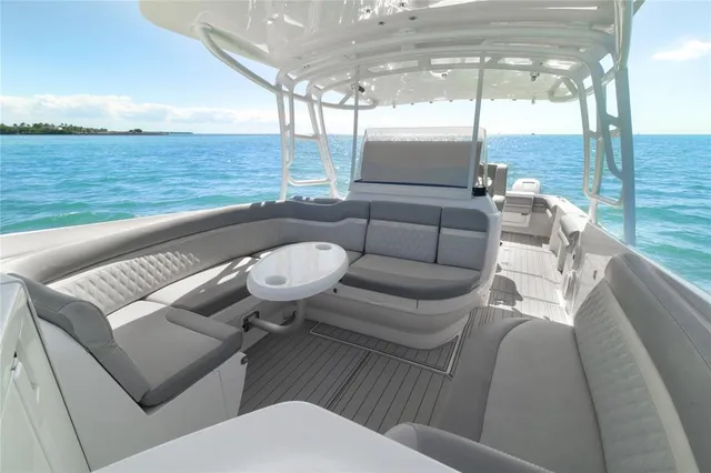 a view of a terrace with sky view