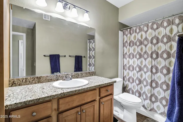 a bathroom with a toilet a sink and a mirror