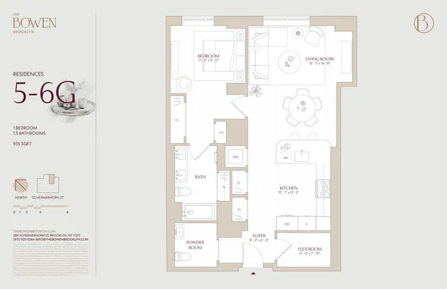 $1,225,000 | 289 Schermerhorn Street, Unit 5G | Downtown Brooklyn