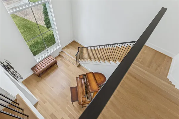 a view of stairs